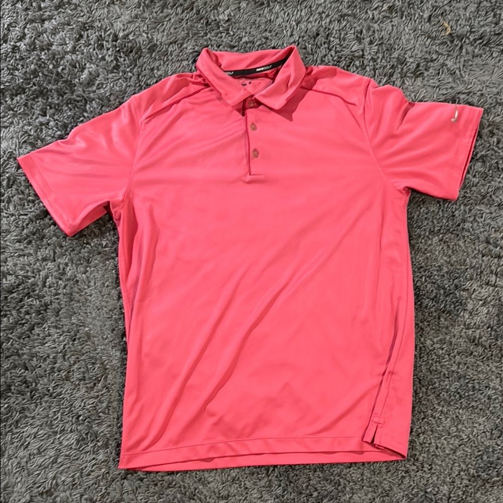 Nike Pink Athletic Polo Shirt